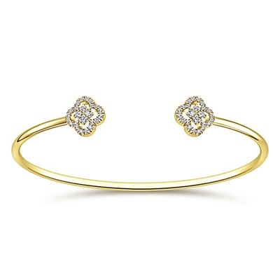 14K Gold Diamond Say Yes Bracelet - RC118GNRB82-07 – Ginger's