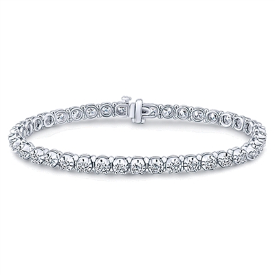 18K white gold diamond tennis bracelet - Style # 29389 — Michael